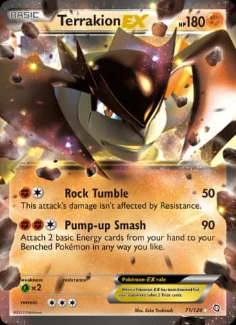Terrakion-EX Pokémon card #71