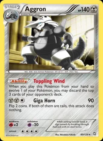 Aggron Pokémon card #80
