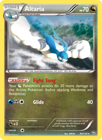 Altaria Pokémon card #84