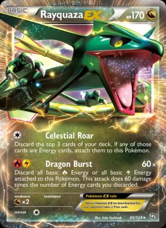 Rayquaza-EX Pokémon card #85