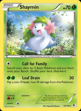 Shaymin Pokémon card #10
