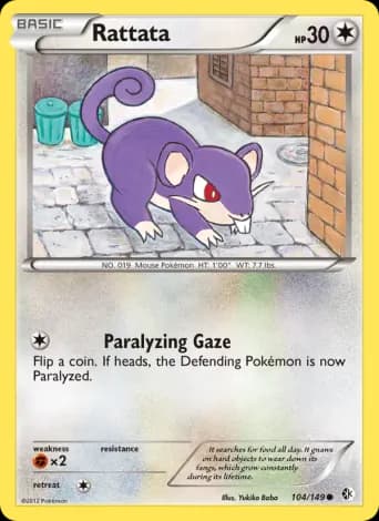 Rattata Pokémon card #104