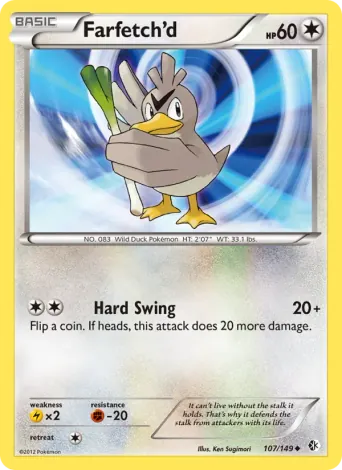 Farfetch’d Pokémon card #107