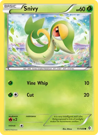 Snivy Pokémon card #11