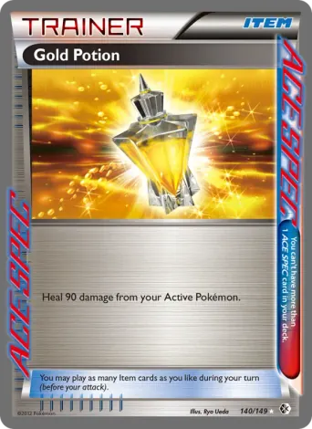 Gold Potion Pokémon card #140