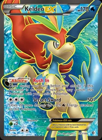 Keldeo-EX Pokémon card #142