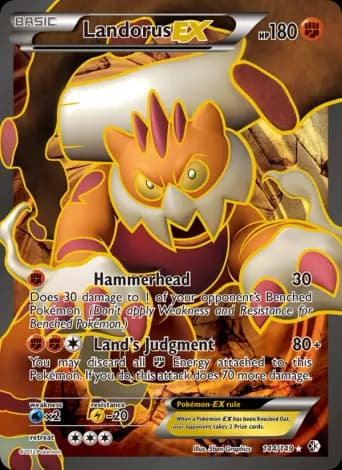 Landorus-EX Pokémon card #144