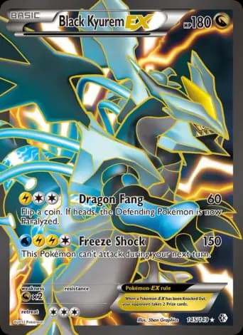 Black Kyurem-EX Pokémon card #145