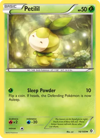 Petilil Pokémon card #16
