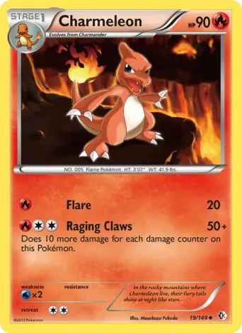 Charmeleon Pokémon card #19
