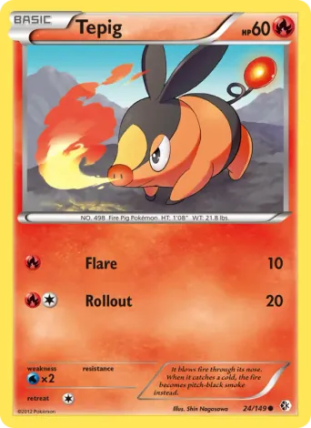 Tepig Pokémon card #24