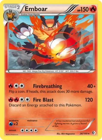 Emboar Pokémon card #26