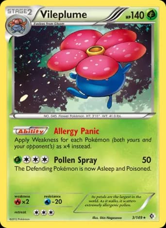 Vileplume Pokémon card #3