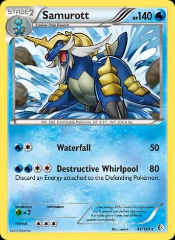 Samurott Pokémon card #41