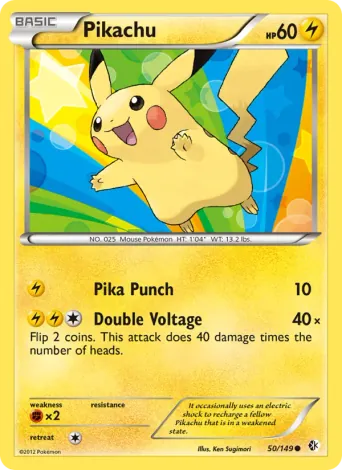 Pikachu Pokémon card #50