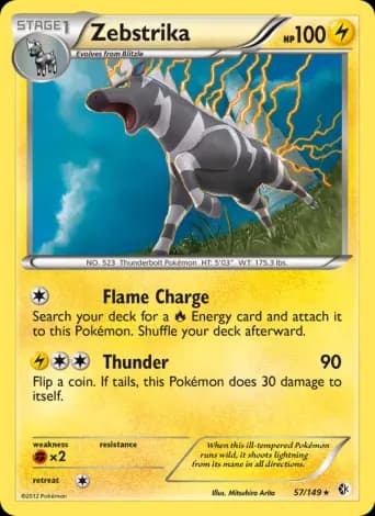 Zebstrika Pokémon card #57