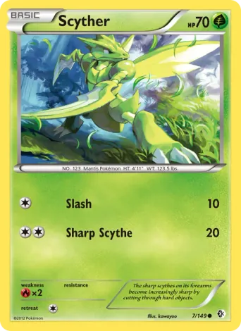 Scyther Pokémon card #7