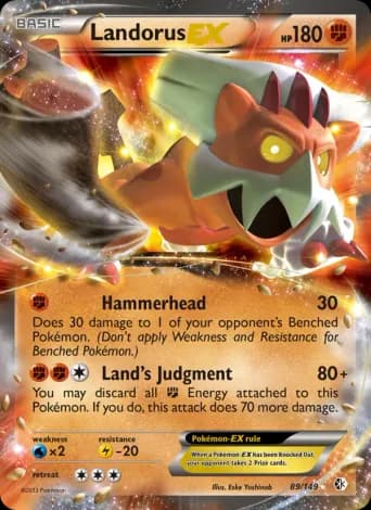 Landorus-EX Pokémon card #89