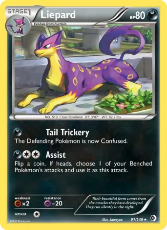 Liepard Pokémon card #91