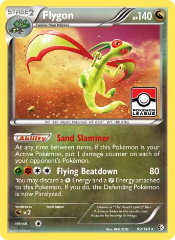 Flygon Pokémon card #99