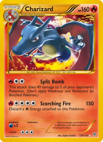 Charizard Pokémon card #136