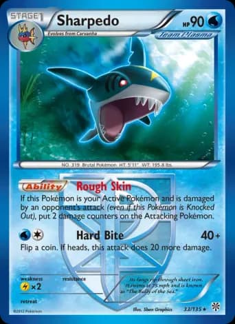 Sharpedo Pokémon card #33