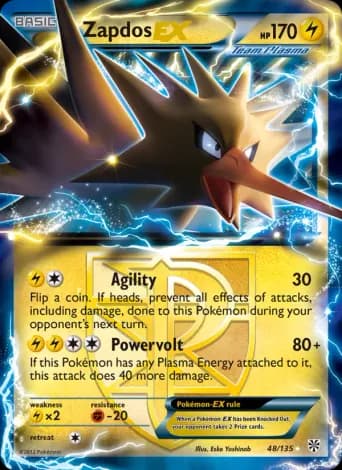 Zapdos-EX Pokémon card #48