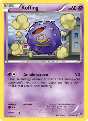 Koffing Pokémon card #57