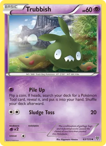 Trubbish Pokémon card #63