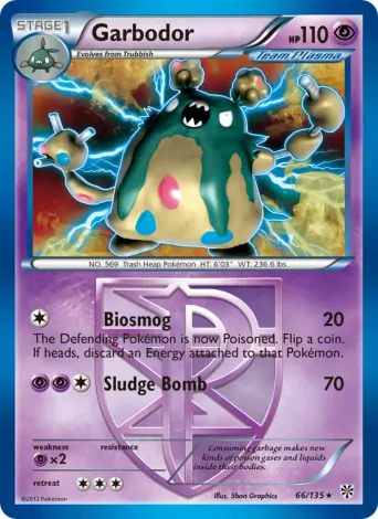 Garbodor Pokémon card #66