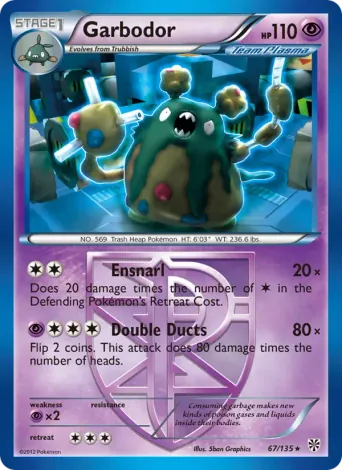 Garbodor Pokémon card #67
