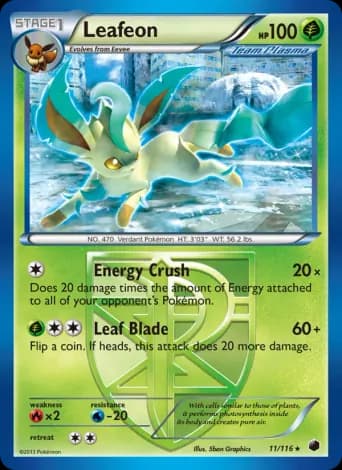 Leafeon Pokémon card #11