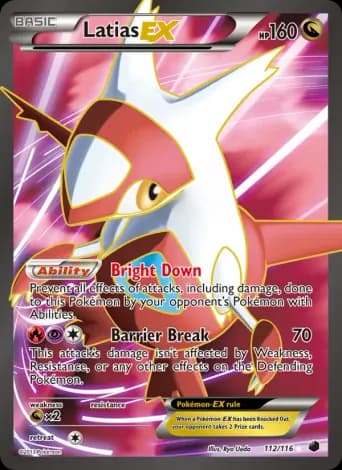 Latias-EX Pokémon card #112