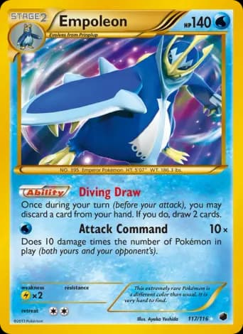 Empoleon Pokémon card #117
