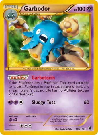 Garbodor Pokémon card #119