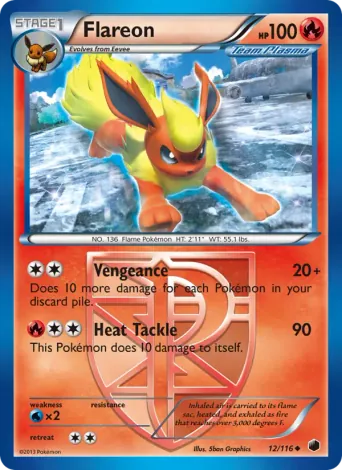 Flareon Pokémon card #12
