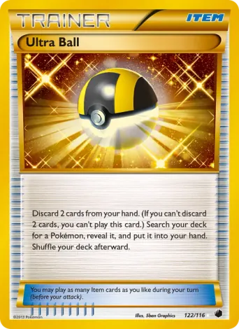 Ultra Ball Pokémon card #122