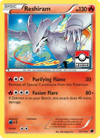 Reshiram Pokémon card #17