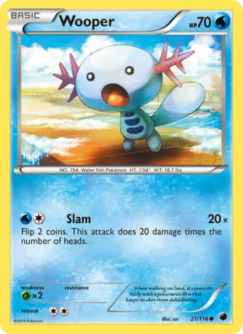 Wooper Pokémon card #21