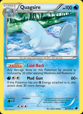 Quagsire Pokémon card #22