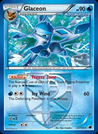 Glaceon Pokémon card #23