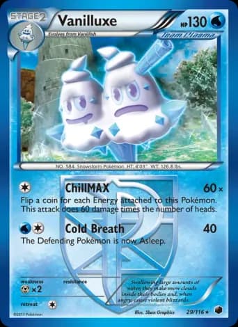 Vanilluxe Pokémon card #29