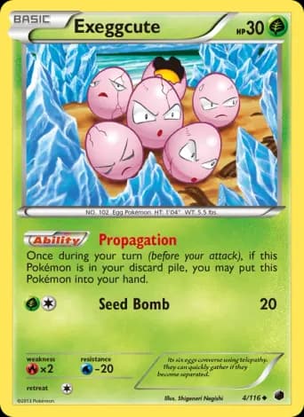 Exeggcute Pokémon card #4