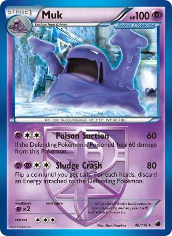 Muk Pokémon card #46
