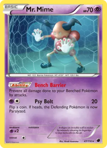 Mr. Mime Pokémon card #47