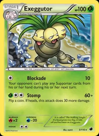 Exeggutor Pokémon card #5