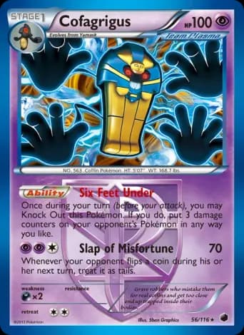 Cofagrigus Pokémon card #56