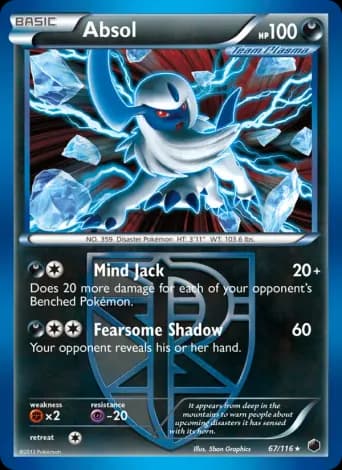 Absol Pokémon card #67
