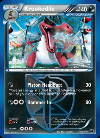 Krookodile Pokémon card #70