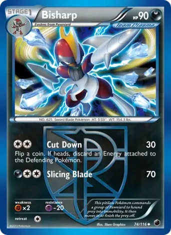 Bisharp Pokémon card #74